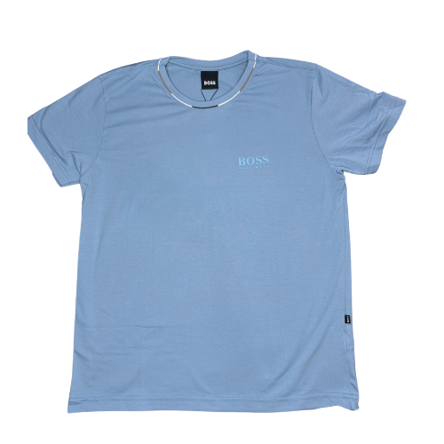 camiseta boss azul clara